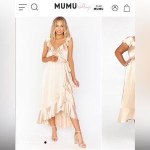 Show Me Your MuMu Bridesmaid Dress - Samantha Ruffle Wrap
